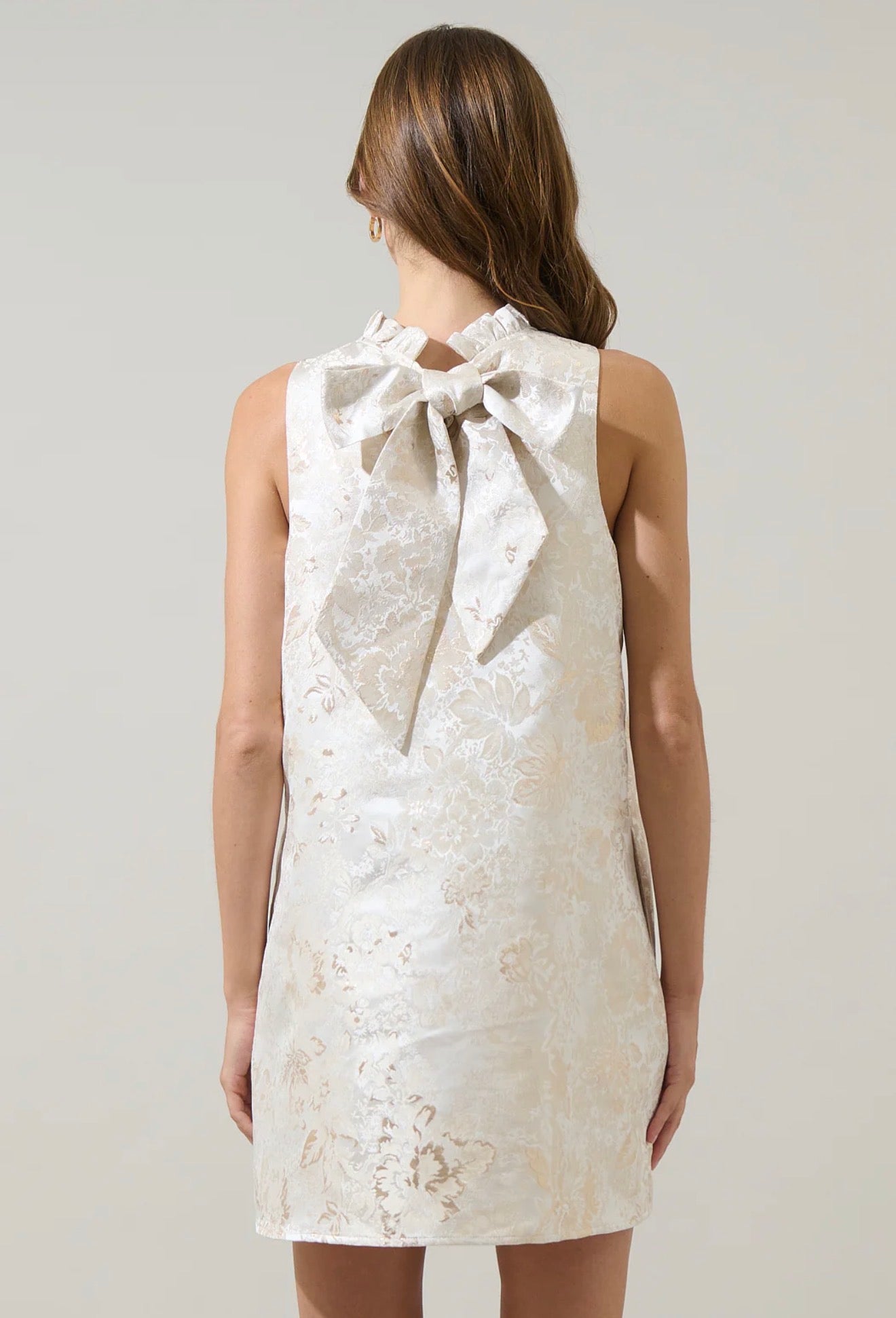 Jaiyana Jacquard Benson Trapeze Mini Dress