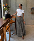 Black & White Checkered Skirt