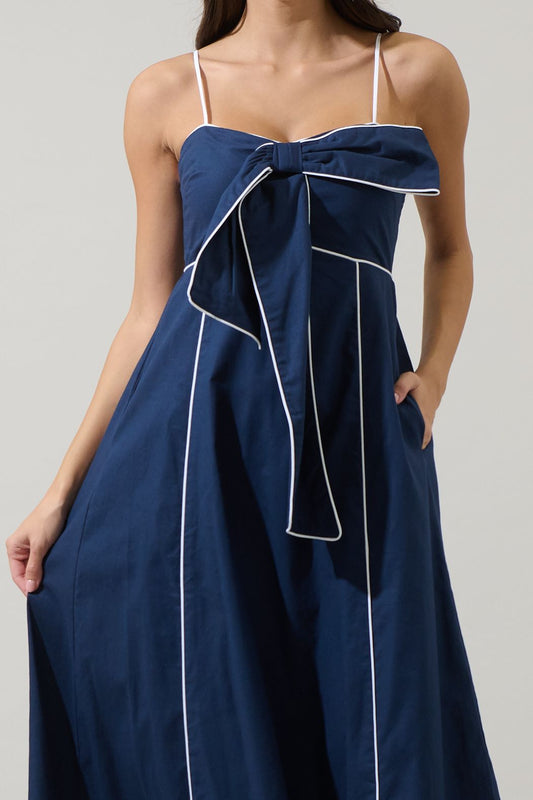 Sin Viona Contrast Empire Midi Dress