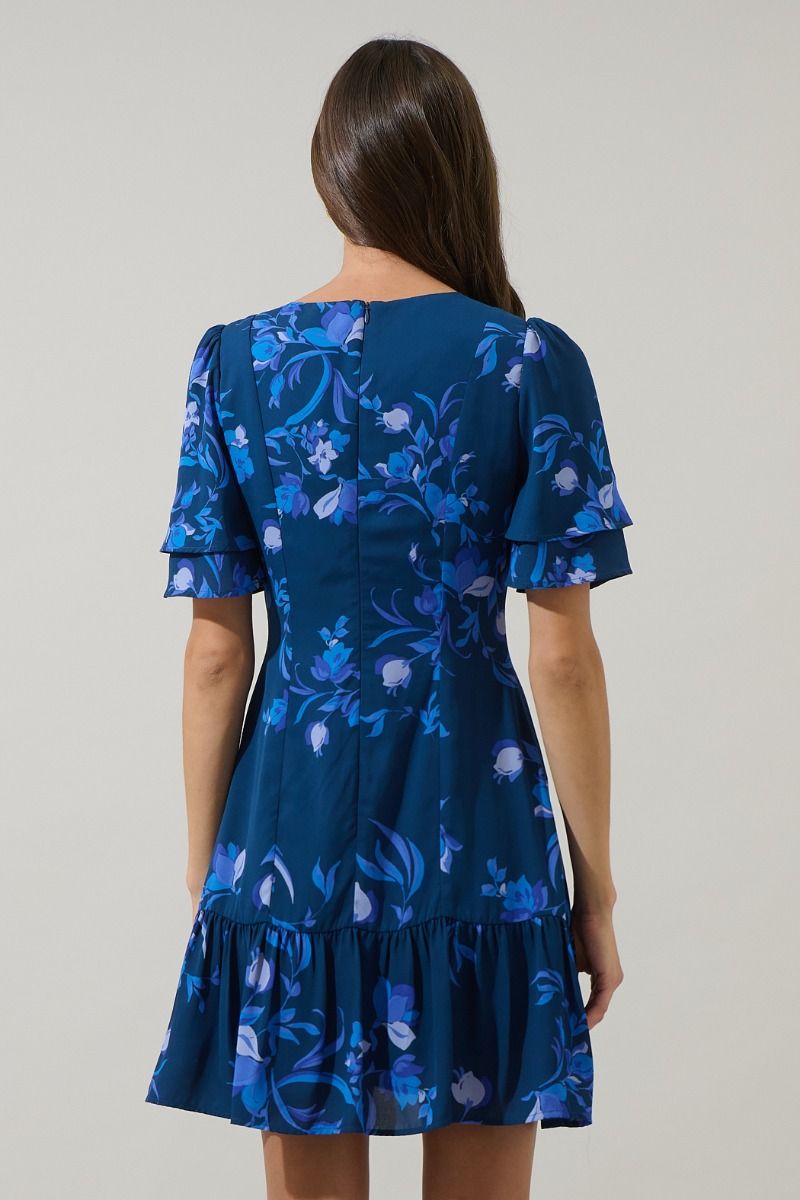 Niva Floral Rivane Button Wrap
Mini Dress