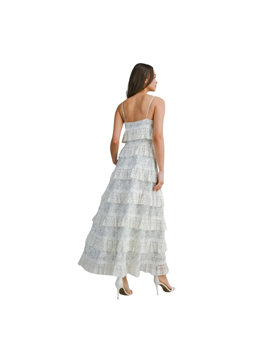 Floral printed woven midi dress