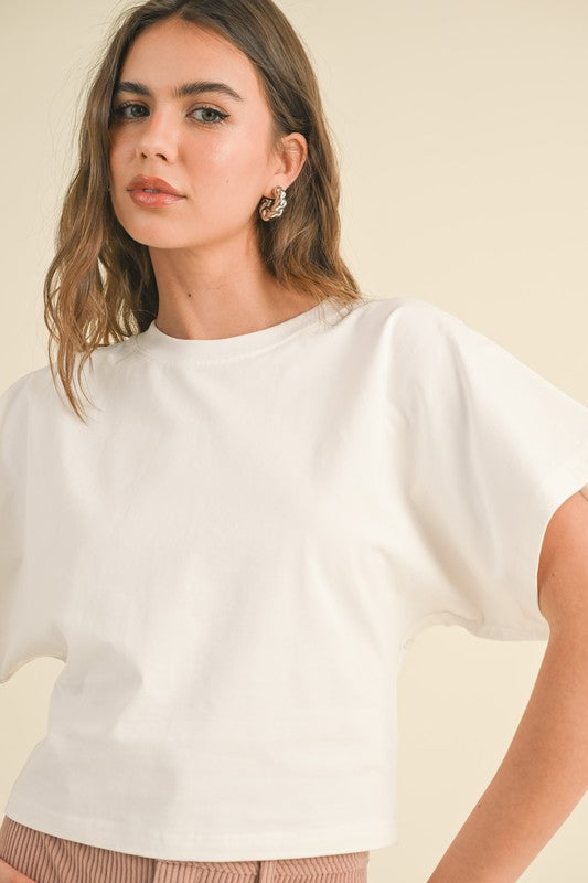 WIDE SLEEVE COTTON TOP