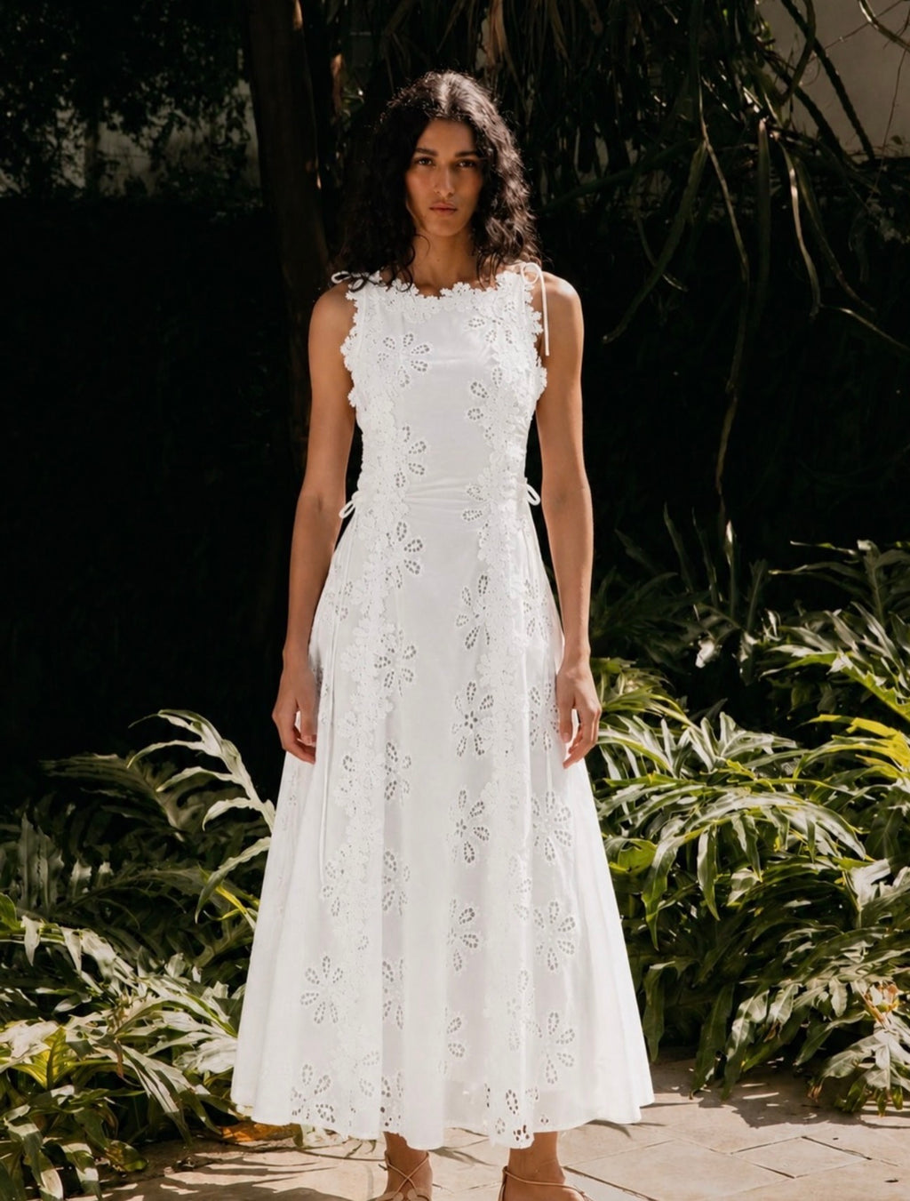 Dress with Design and Aristocratic Elegance