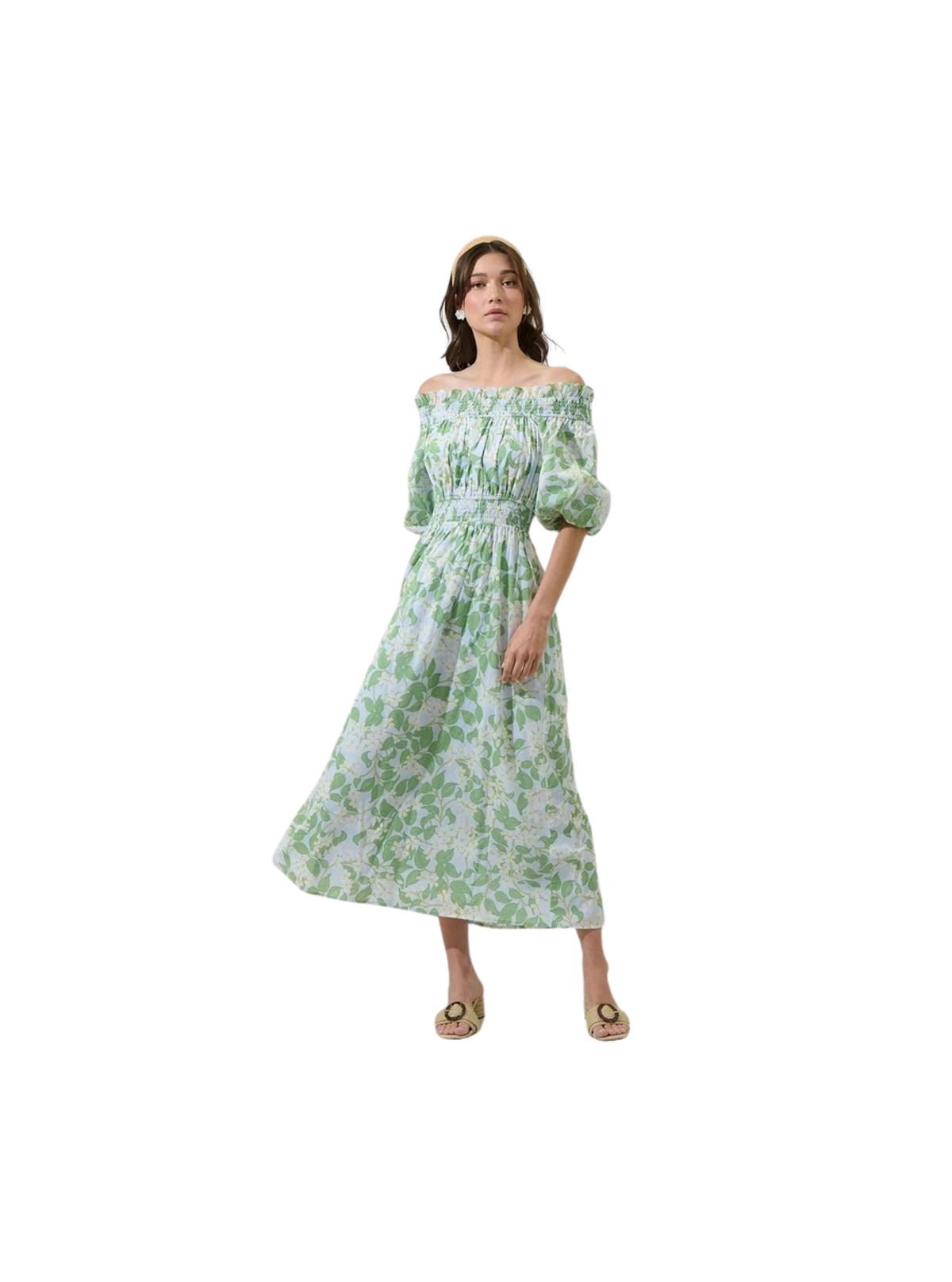 Kiany Floral Magna Town Midi Dress