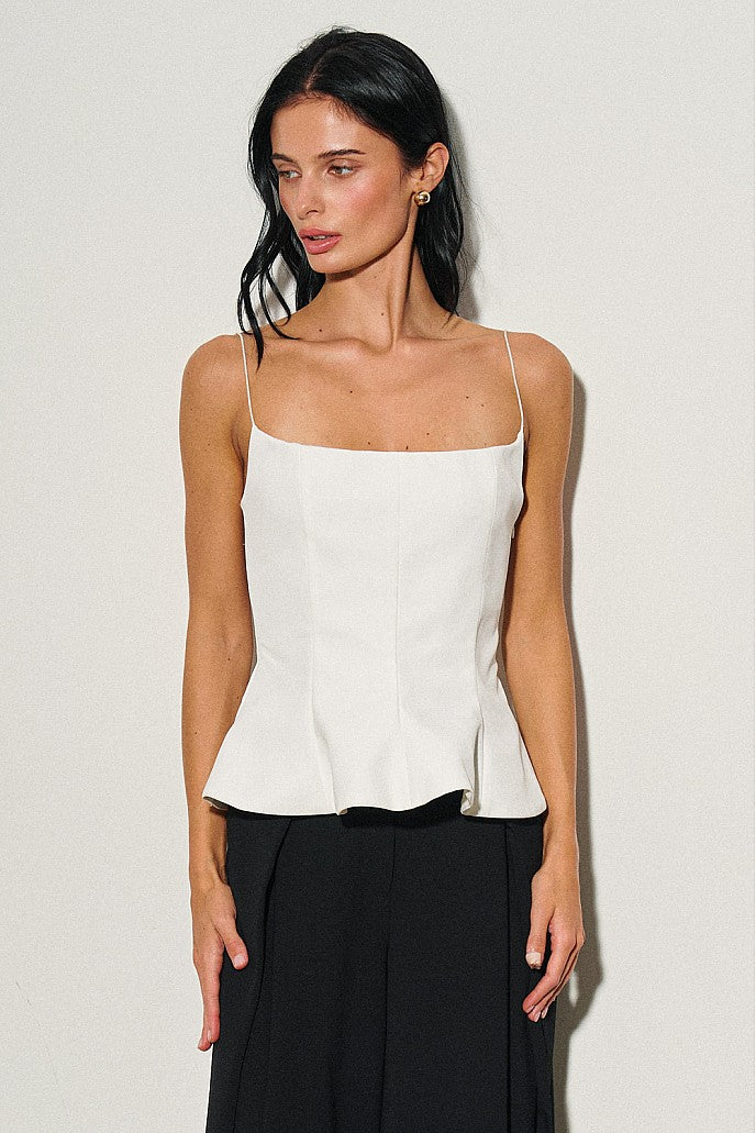 CAMI PEPLUM TOP
