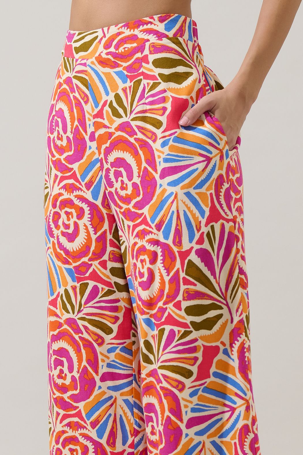 Nomi Floral Elena Wide Leg Pants