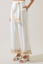 Biela Tassel Trim Wide Leg Pants