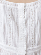 CATALINA SQUARE NECK BRODERIE TOP