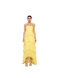 Dulce Dreams Sweetheart Neckline Lace Frill Maxi Dress Butter