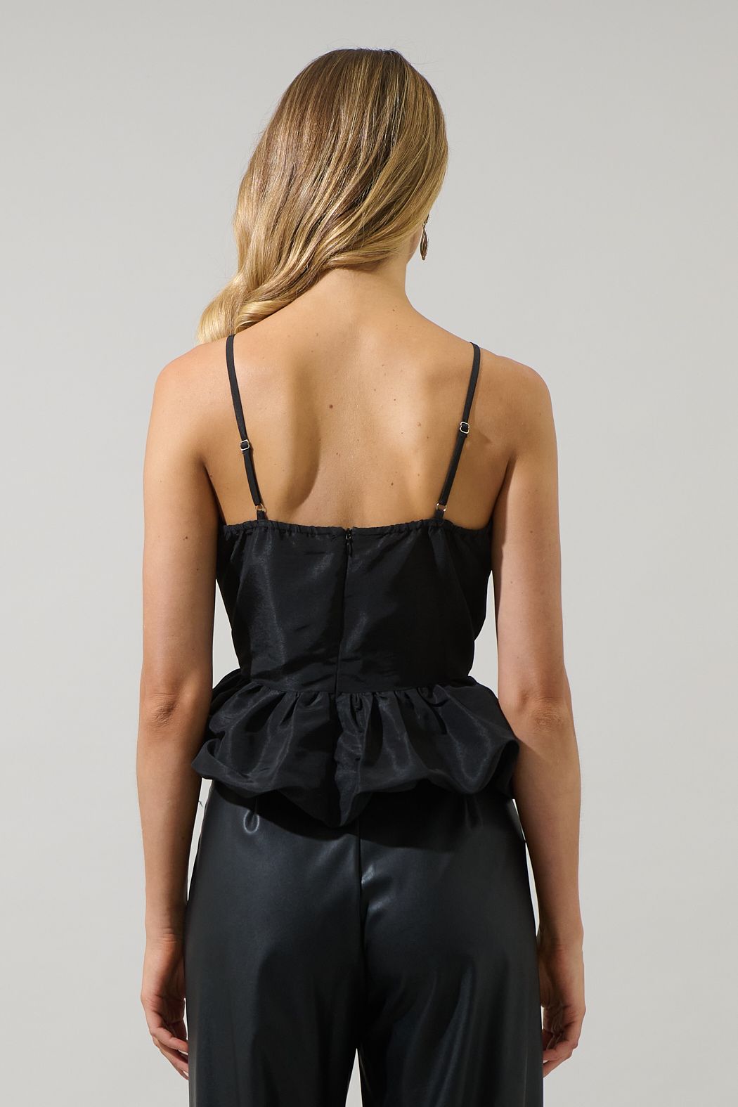 BOW BALLOON POPLIN TOP