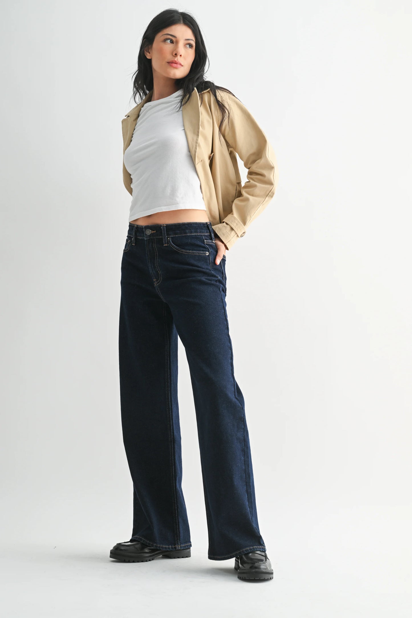 Harper High Rise Full Length Straight Jean