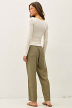 BOAT NECK LONG SLEEVE TOP