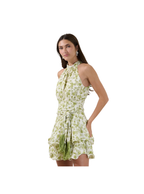 Mariena Ruffle Mini Dress Floral
