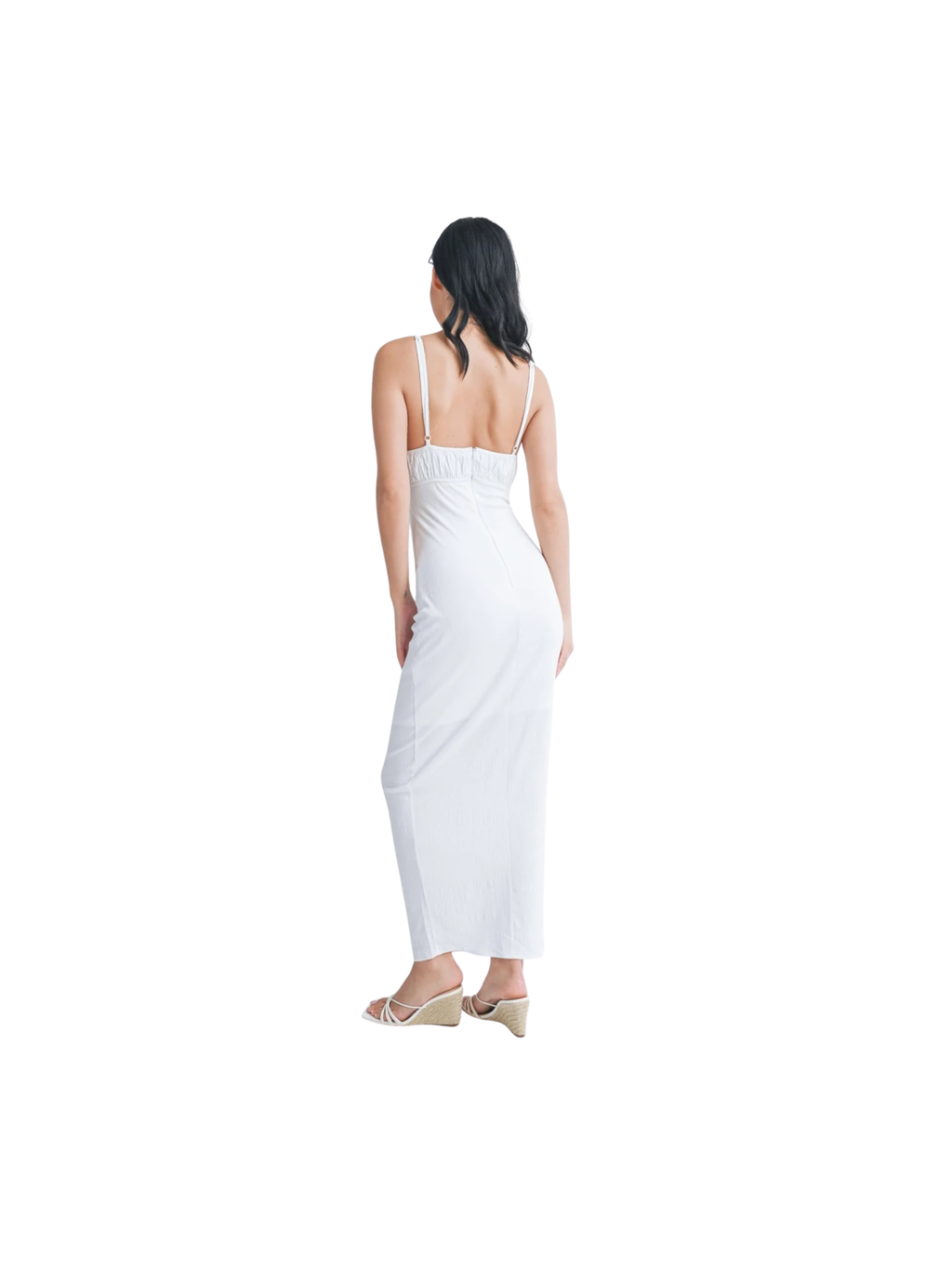 Long Mermaid Spaghetti Strap dress
