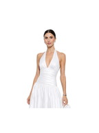 Halter V Neck dress