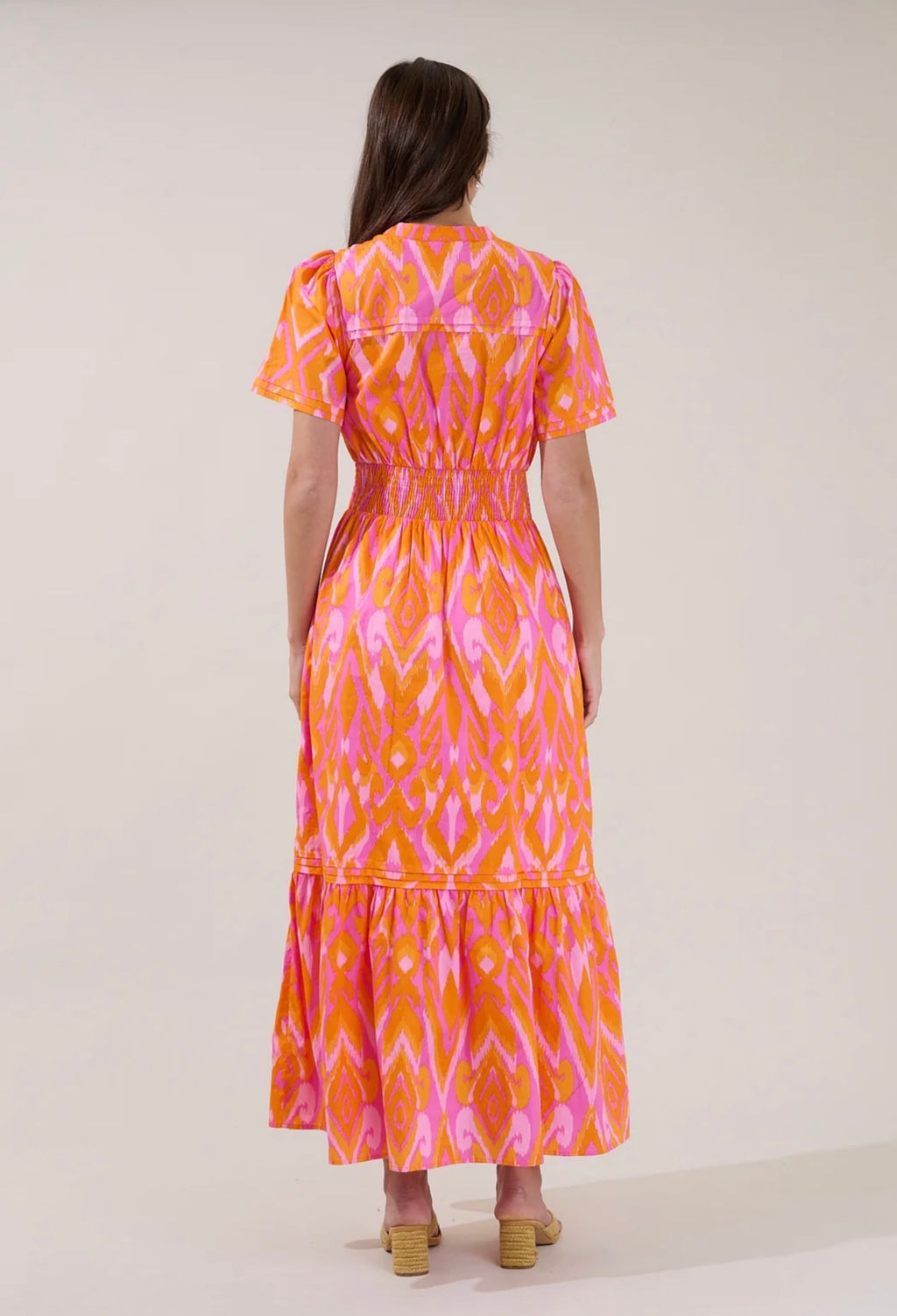 Belraj Poplin Maxi Dress Ikat