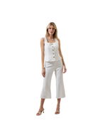 Hemary Cropped Flare Pants