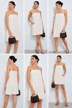 Santy Linen Sleeveless Mini Dress