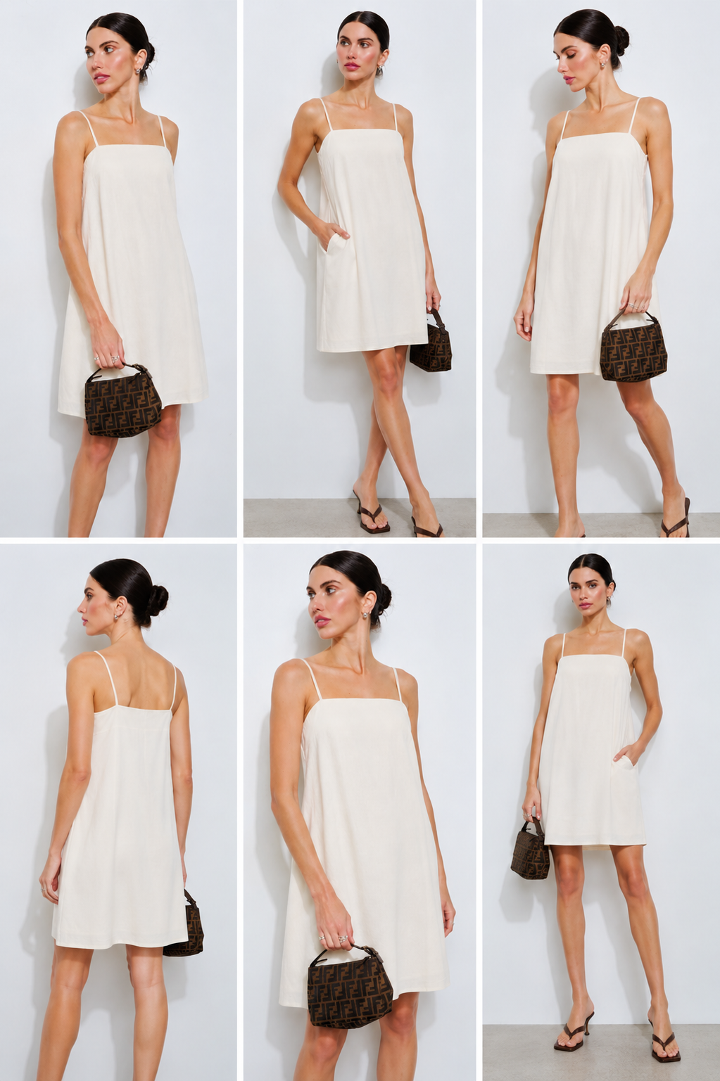 Santy Linen Sleeveless Mini Dress