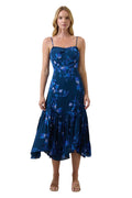 Niva Floral Hendra Pleated Maxi Dress