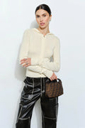 PALOMA KNITTED FRONT ZIP HOODIE