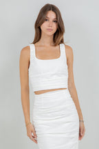 Chantelle Ruched Set — White