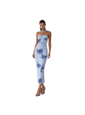 Blue Floral  dress