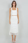 Chantelle Ruched Set — White