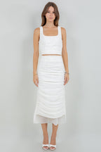 Chantelle Ruched Set — White