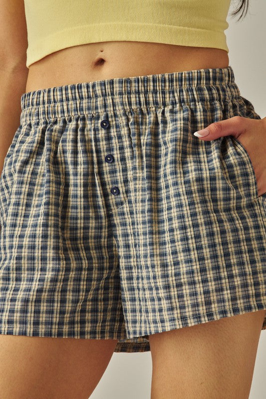Plaid Boxer Shorts